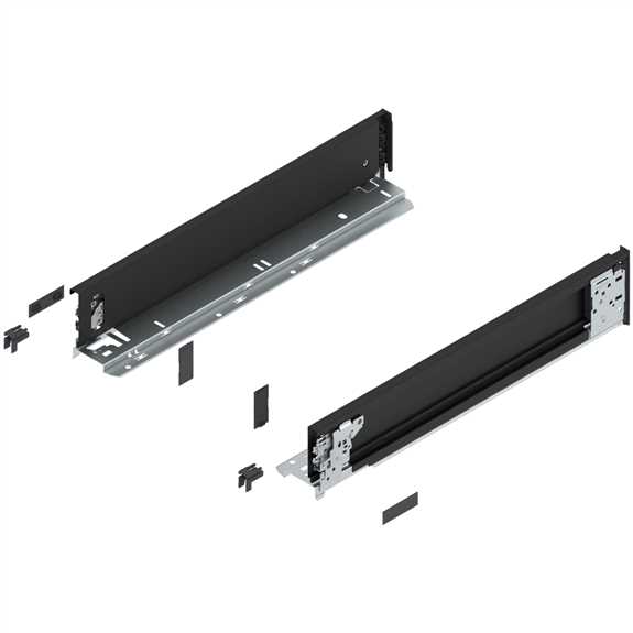 770M4501S Legrabox Drawer Side Carbon Black
