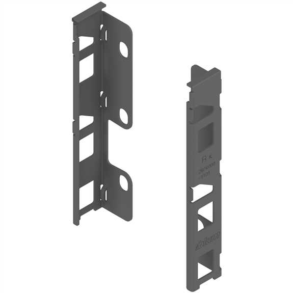 ZB7K000S Legrabox Rear Fixing Bracket Set - Grey