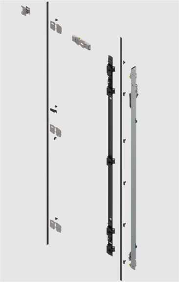 REVEGO Duo Hinge Bracket set 2257-2406 mm Right