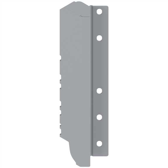 Rear Fixing Brackets ''D'' (224mm) Grey Left (Bulk)