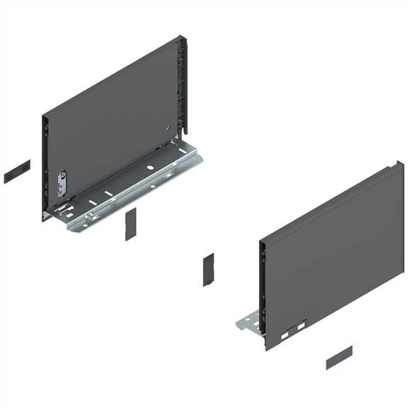770C2702S LEGRABOX Drawer Side Orion Grey