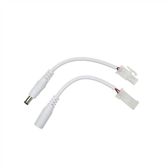 3" 24V DC Adaptor Cords White