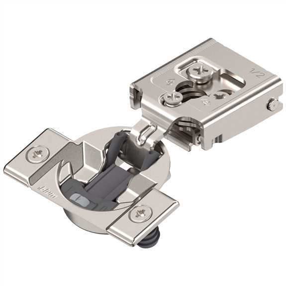 30C258B.E8 Compact Hinge 1/2" O/L Edge Mount