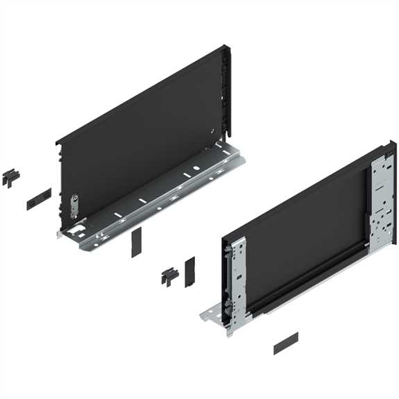 770C3501S LEGRABOX Drawer Side Carbon Black