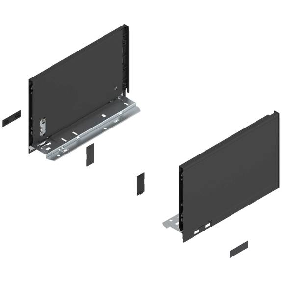 770C2702S LEGRABOX Drawer Side Terra Black