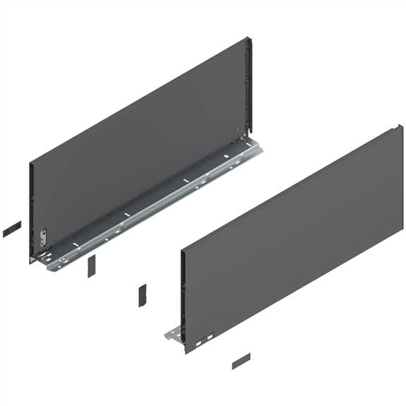 770F6002S LEGRABOX Drawer Slide Grey Matte