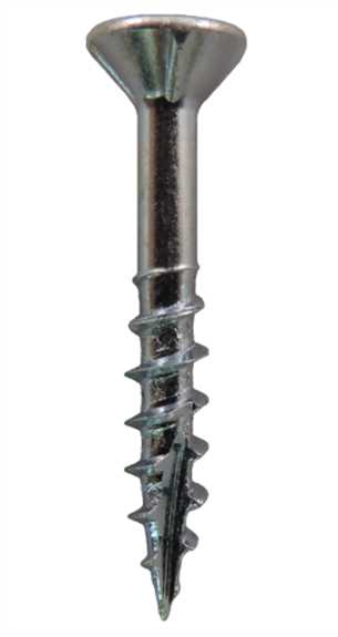 QS 1247 8 x 1-1/4" Combo Drive Flat Head Type 17 Zinc Plated Screws 9K/Pack