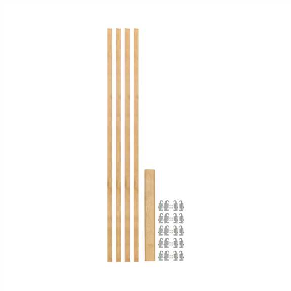 49-7/8 x 7/8 Wood Pilaster Uprights 5 Pilaster Hardware