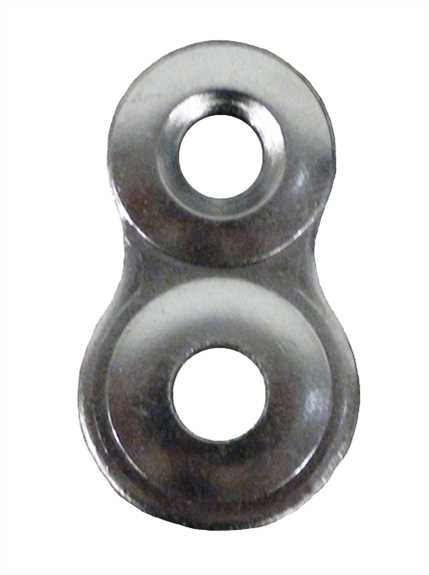Quickscrews #6 Figure 8 Clips 12GA Steel Zinc Plated 1,000/Pack