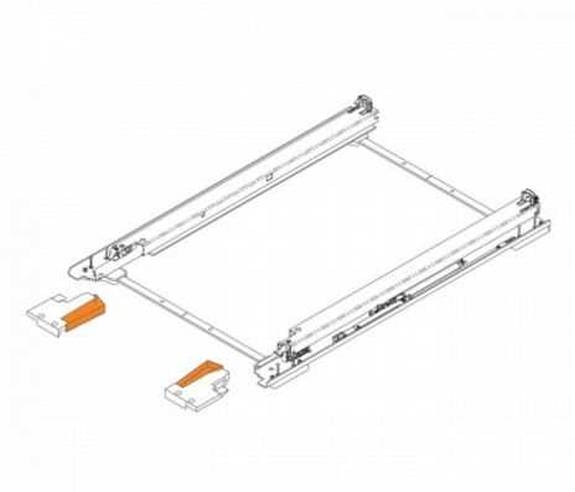 568R5337BD 18'' Tandem + Blumotion Waste/Recycle Set