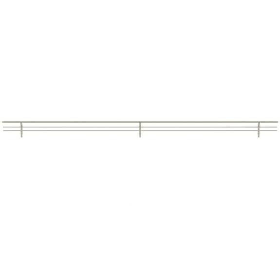 36" Satin Nickel Shoe Rail 10/per