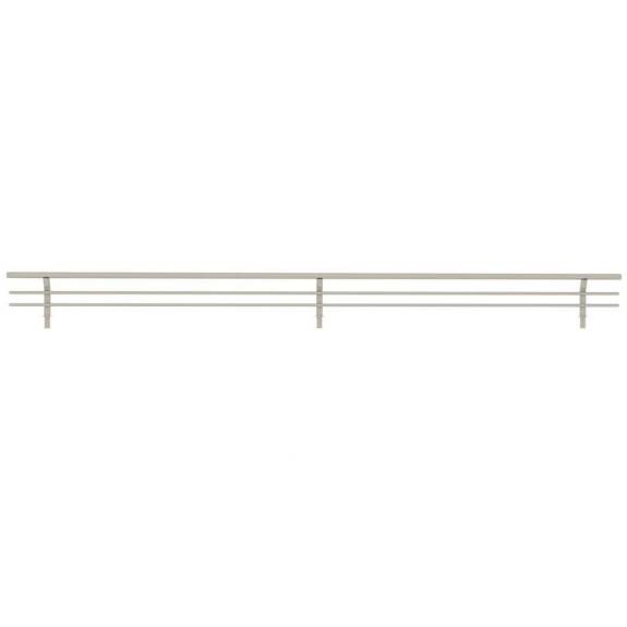 24" Satin Nickel Shoe Rail 10/per