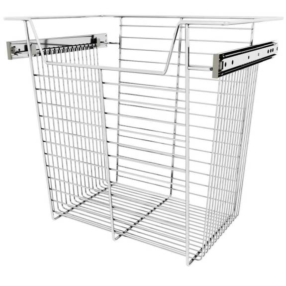 Chrome 18" Pull Out Basket for 14" Closet 17" 3/pc