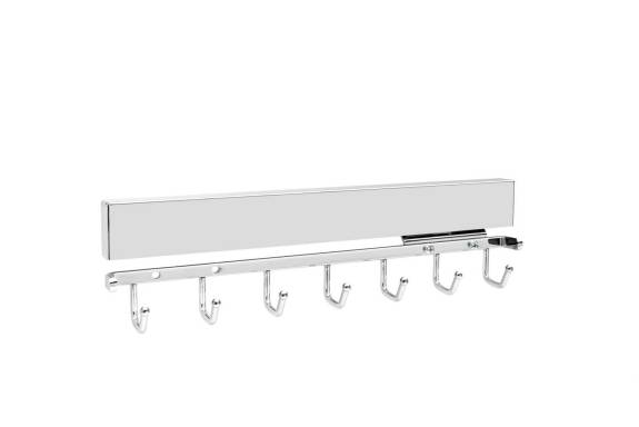 14" Chrome Pull Out Deluxe Belt Rack