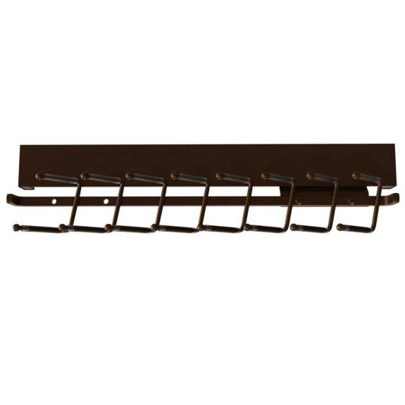 14" Bronze Pull Out Deluxe Tie Rack