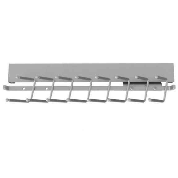14" Satin Chrome Pull Out Deluxe Tie Rack