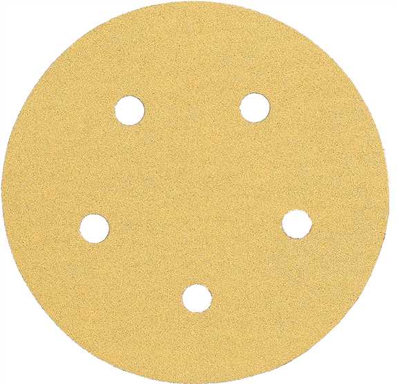 Vacuum Disc Grip Gold 5" x 5 Hole 80 Grit