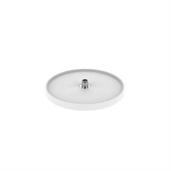 20" Full Circle White Individual Rotating Single Tray