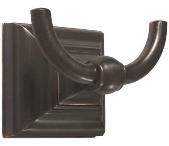 BH26512-ORB Markham Double Prong Robe Hook - Oil Rubbed Bronze