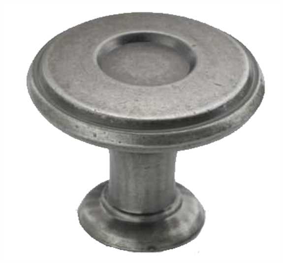 BP-27026-WN Porter 1-1/4" Knob - Weathered Nickel