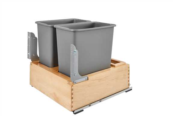 Maple Bottom Mount Waste Container