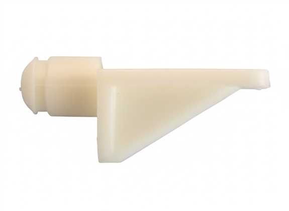 3205-32 White 5 mm Shelf Support 100/Pkg