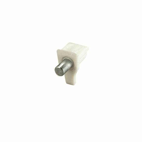 338 White 5mm Shelf Support - 100/Bag