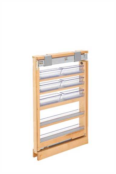 3" Filler Pullout Organizer with Wood Adjustable Shelves