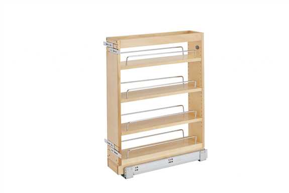 5" Base Cabinet Pullout Reduced Depth Organizer