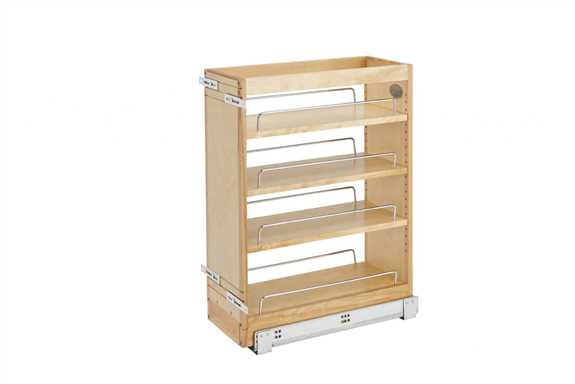 8" Base Cabinet Pullout Organizer with Blumotion Soft-Close for 12" Cabinets