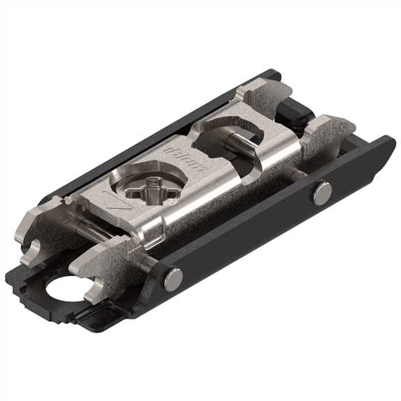 175H3100 Onyx Black Steel Cam CLIP Mounting Plate
