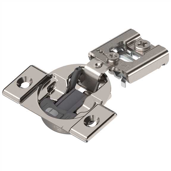 38N355B.06 COMPACT BLUMOTION Hinge 3/8", 105°, With spring, boss: screw-on