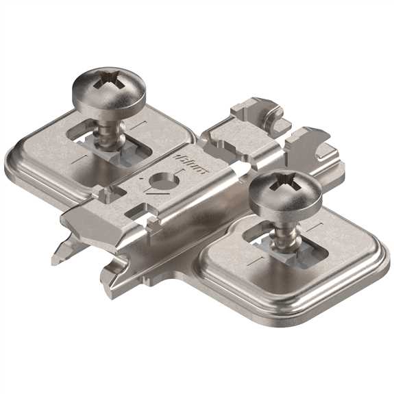 174E610Z CLIP Mounting Plate, Cruciform, 0 mm, EXPANDO for Twin Application