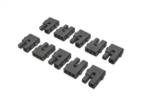 Pack of 10 WIELAND Connectors Black