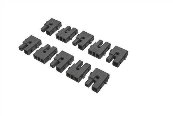 DIY Barrel Connectors - Black (10/Pack)