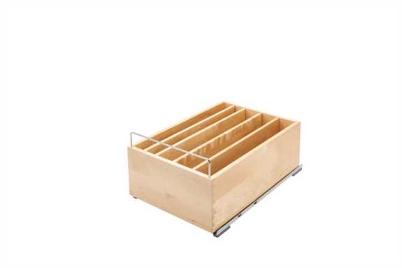 4CDS-18SC-1 Wood Casserole Organizer 18" Base Cabinet w/ Soft Close