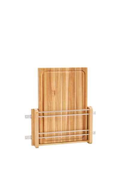 Door Storage Cutting Board Rack with Wood Cutting Board