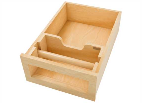 Maple Paper Towel Drawer System Frame 18"
