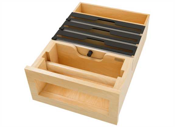 Maple Paper Tower Tiered Drawer System w/ Cutters 18"