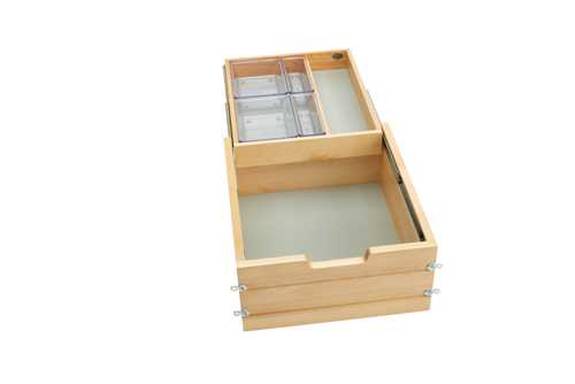 Vanity Drawers for Full Access Cabinets - Tiered Drawer/Soft-Close