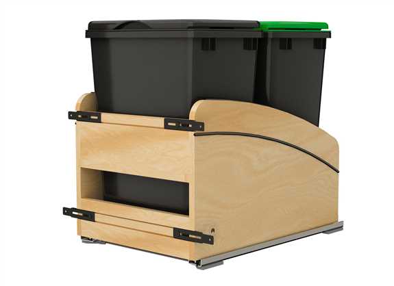 Double 35 Qt. Craftsman Collection Waste Container - B18