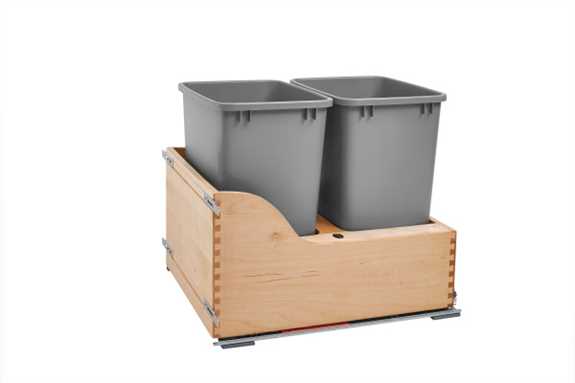 Double 35 Quart Waste Container with SC