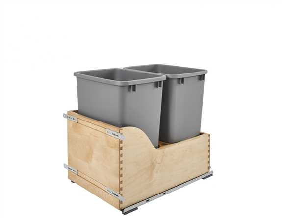 Servo Double 35 Quart Pullout Waste Container