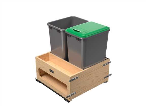 Double 50 Waste Management w/ Side Storage w/ Soft Close 24"