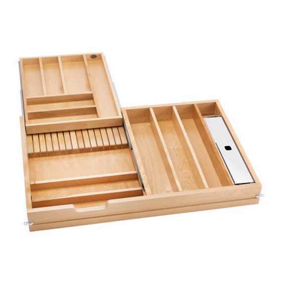 Tiered Combination Drawer for Frameless 36'' Cabinet (No Slides)