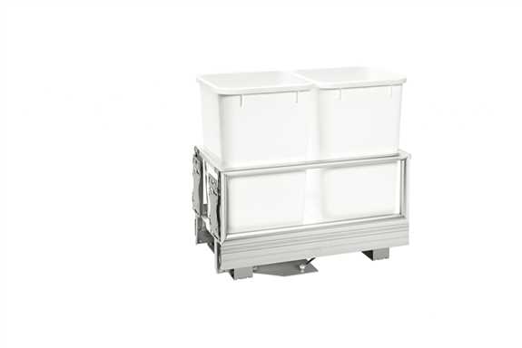 Double 27 Quart Pullout Waste Container