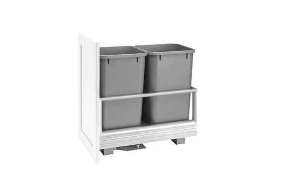 Double 27 Quart Pullout Waste Container