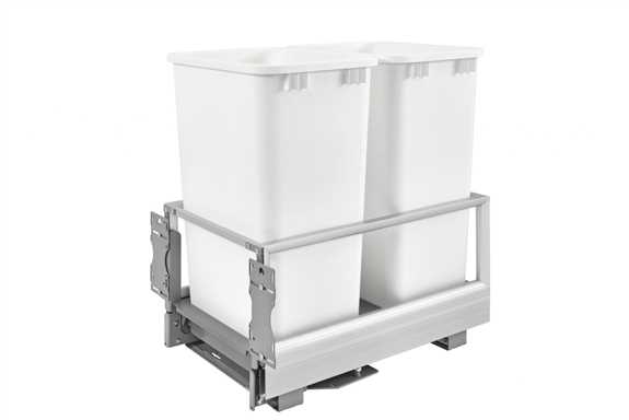 Double 50 Quart Pullout Waste Container