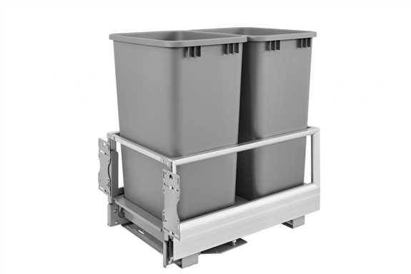 Double 50 Quart Pullout Waste Container