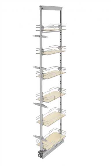 Extra Tall Pullout Maple Pantry 8-7/8" Width